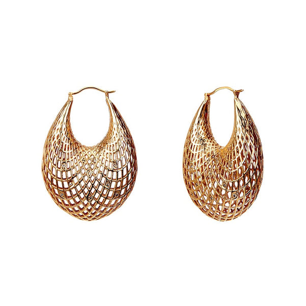 Yemyungji Diamond 18K Yellow Gold Blooming Earrings