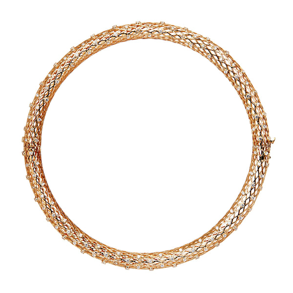 Yemyungji Diamond 5.12ct 18 Karat Yellow Gold Fantasia Choker Necklace